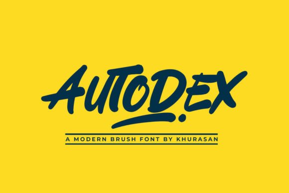 Autodex: A Bold Brush Typeface That Commands Attention Online