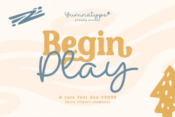 Begin Play Duo: A Display Font That Makes Your Brand Feel Intentional