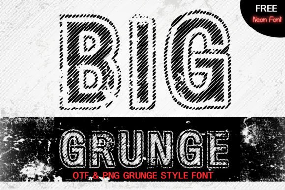 Big Grunge: A Display Font That Anchors Editorial Mood