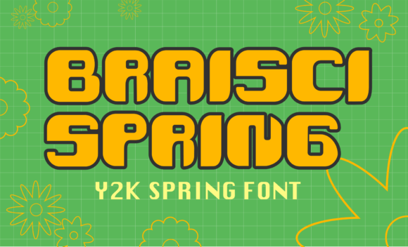 Braisci Spring: A Display Font for Bold Digital Identity