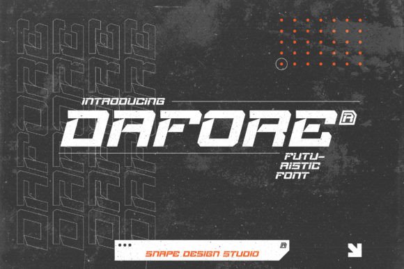 Dafore: A Futuristic Display Font That Elevates Small Business Branding