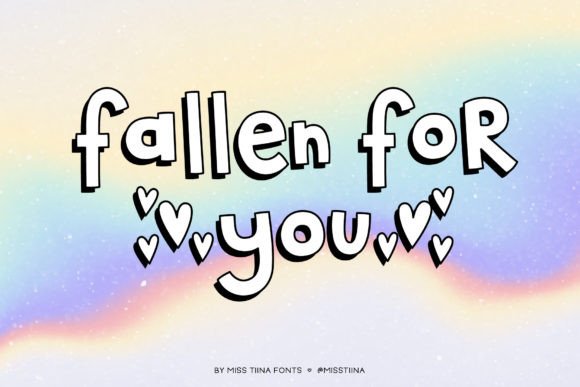 Fallen for You: A Playful Display Font That Feels Like Handmade Magic