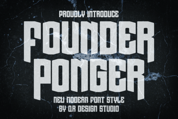 Founder Ponger: A Bold Display Font That Builds Brand Trust