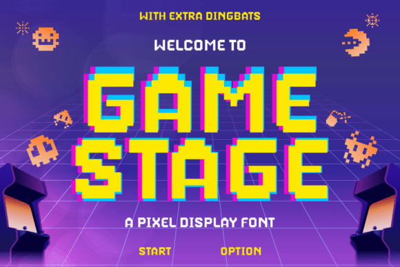 Game Stage: A Playful Display Font for Bold Brand Moments