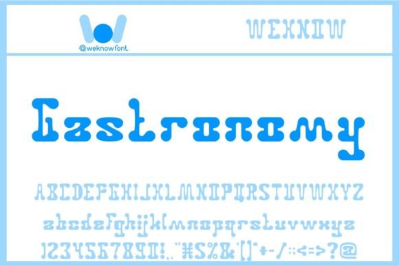 Gastronomy: A Clean, Modern Display Font for Makers