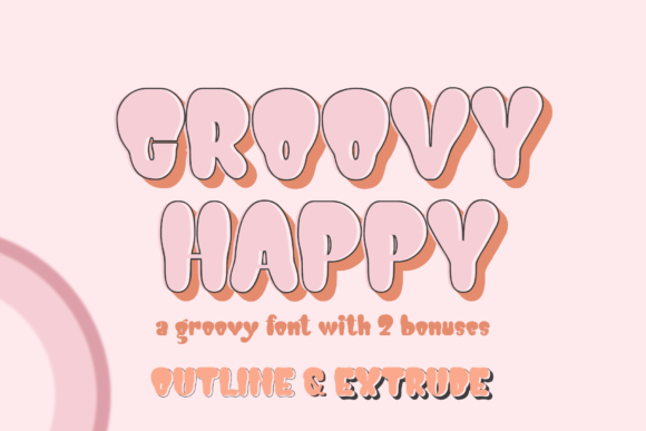 Groovy Happy: A Playful Display Font for Digital Branding