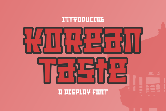 Korean Taste: A Display Font That Feels Like Hand-Drawn Elegance