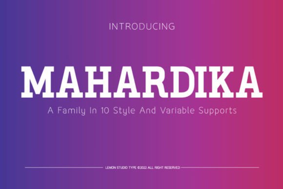 Mahardika: A Bold Display Font That Elevates Digital Branding