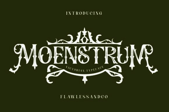 Moenstrum: A Bold Blackletter Display Font for Digital Branding