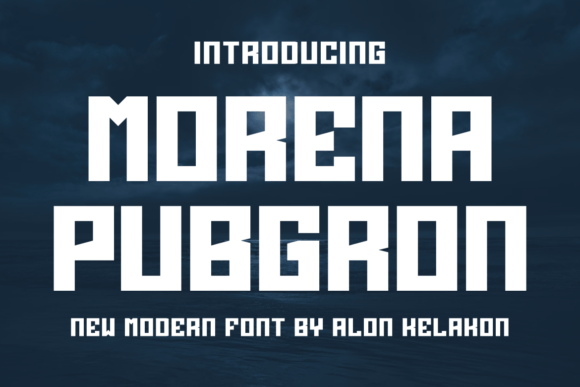 Morena Pubgron: A Bold Display Font That Builds Brand Trust