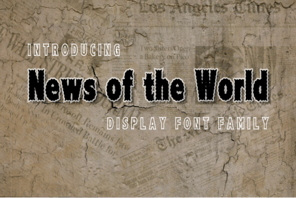 News of the World: A Bold Display Font That Makes Your Brand Instantly Memorable