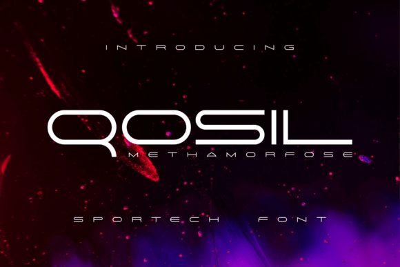 Qosil Methamorfose: A Futuristic Display Font That Cuts Through the Feed