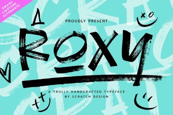 Roxy: A Bold, Hand-Drawn Display Font That Makes Your Brand Unforgettable