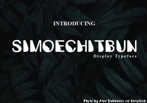 Simoechitbun: A Display Font with Editorial Soul