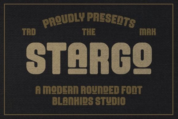 Stargo: A Modern Display Font for Editorial Design