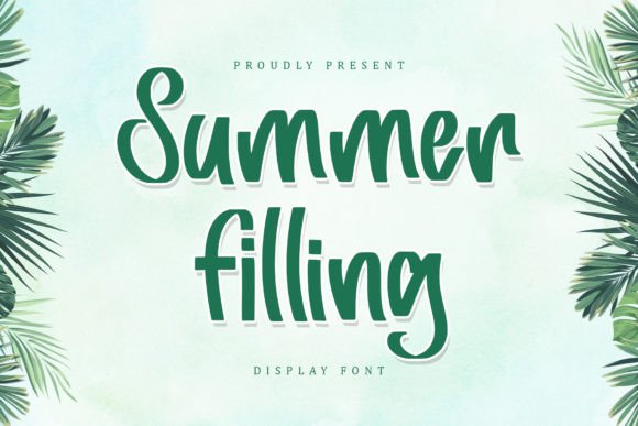 Summer Filling: A Bold, Clean Display Font for Makers