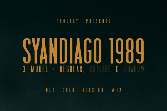 Syandiago 1989: A Display Font with Quiet Confidence