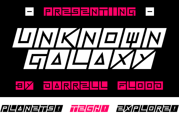 Unknown Galaxy: A Display Font That Feels Like Starlight